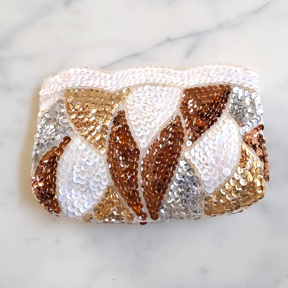 NWOT. Handmade evening bag purse with multi color design. - Picture 2 of 3